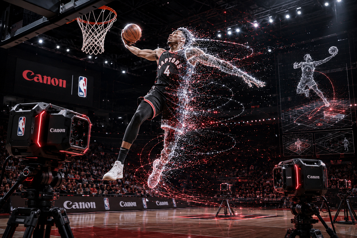 NBA and Canon volumetric VR prototype